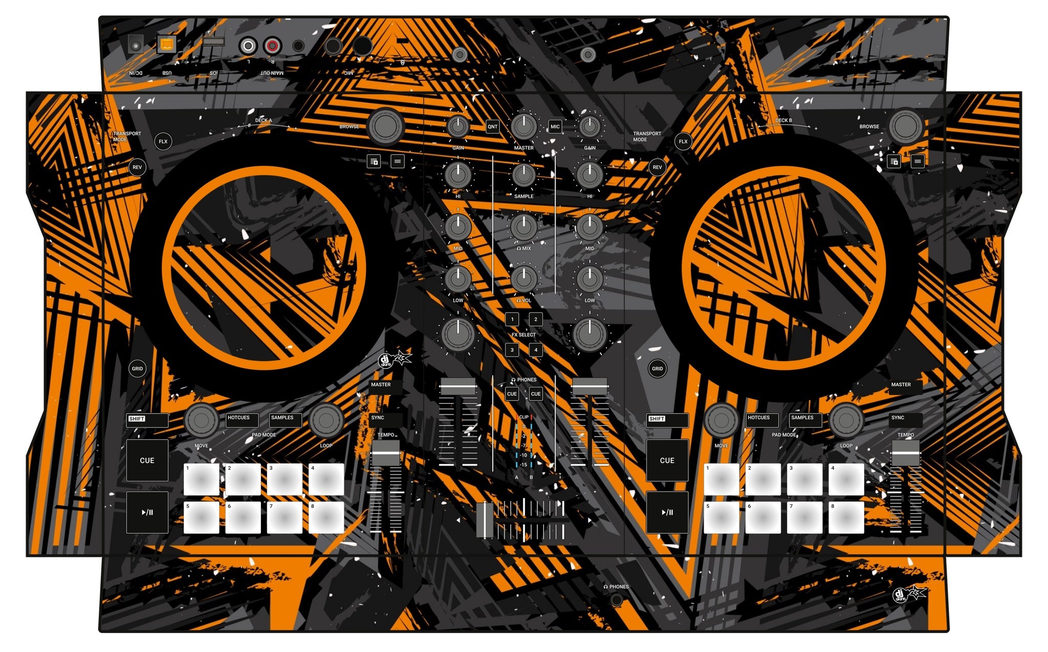 Native Instruments S2 MK3 Skin Ridge Orange