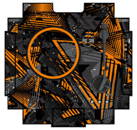 Numark PT 01 incl. Sides Skin Ridge Orange