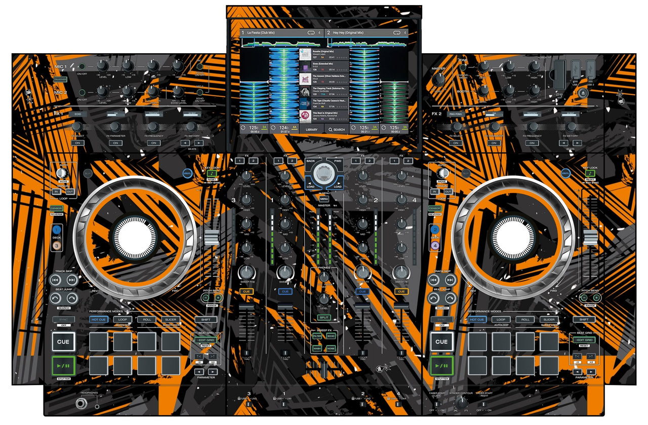 Denon DJ PRIME 4 Skin Ridge Orange