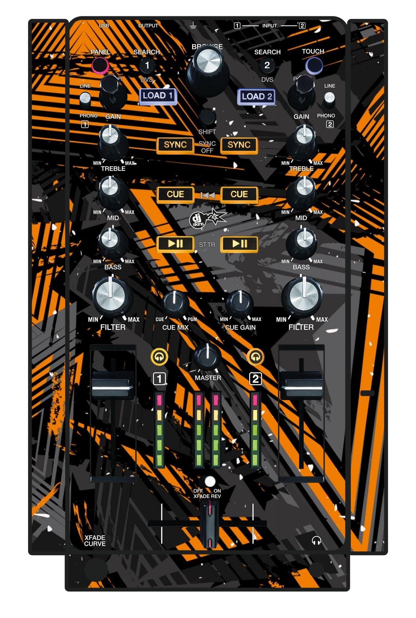 Akai Pro AMX Skin Ridge Orange