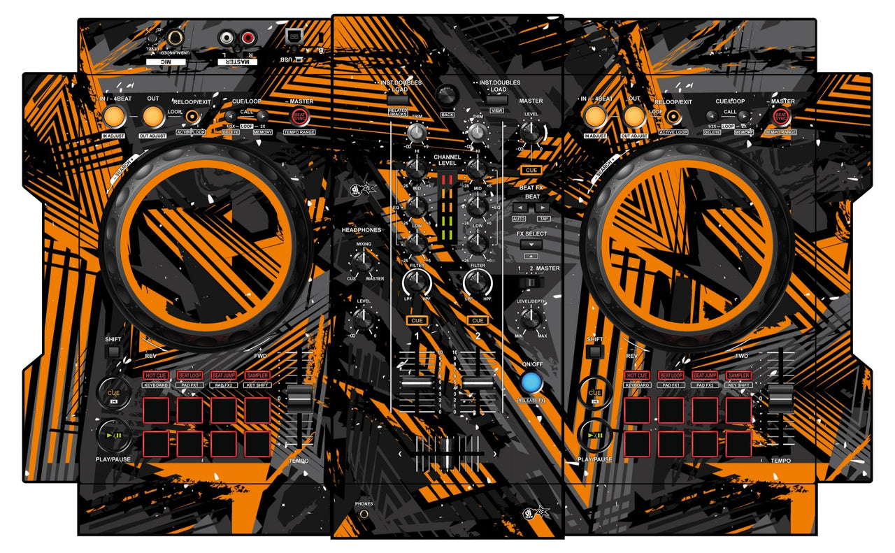 Pioneer DJ DDJ 400 Skin Ridge Orange