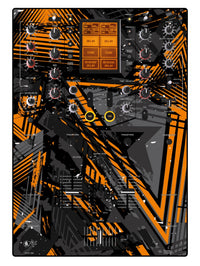 Pioneer DJ DJM 909 Skin Ridge Orange