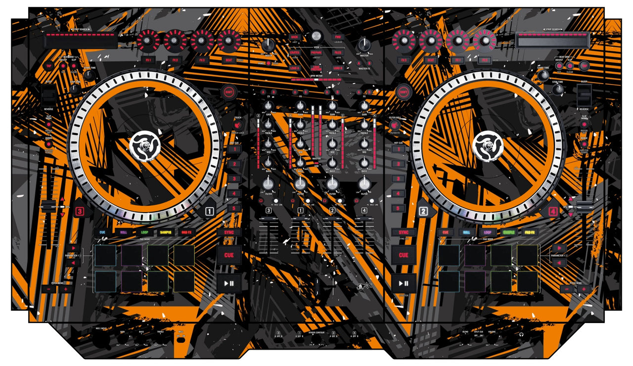 Numark NS 7 II Skin Ridge Orange