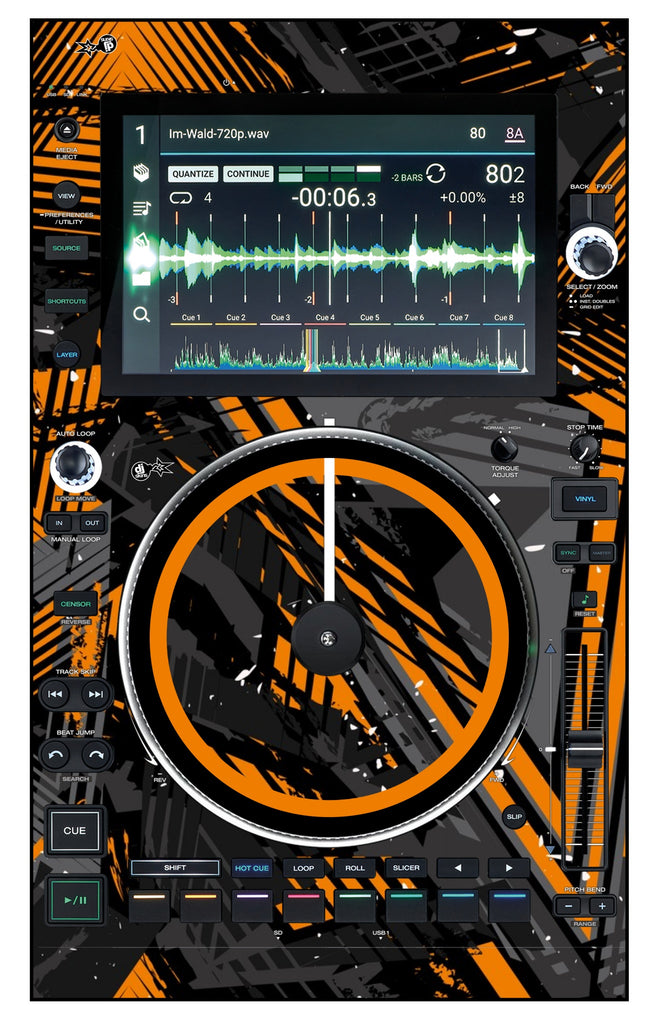Denon DJ SC 6000 M Skin Ridge Orange