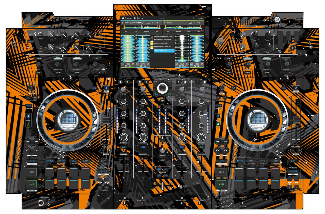 Denon DJ PRIME 4+ Skin Ridge Orange