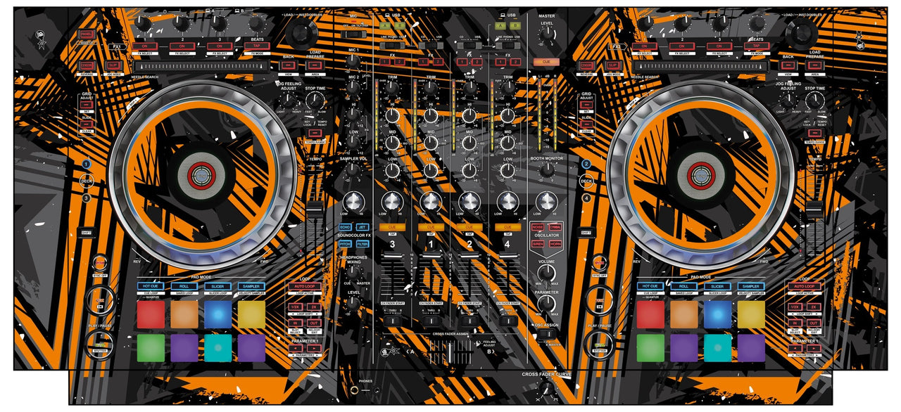 Pioneer DJ DDJ SZ Skin Ridge Orange