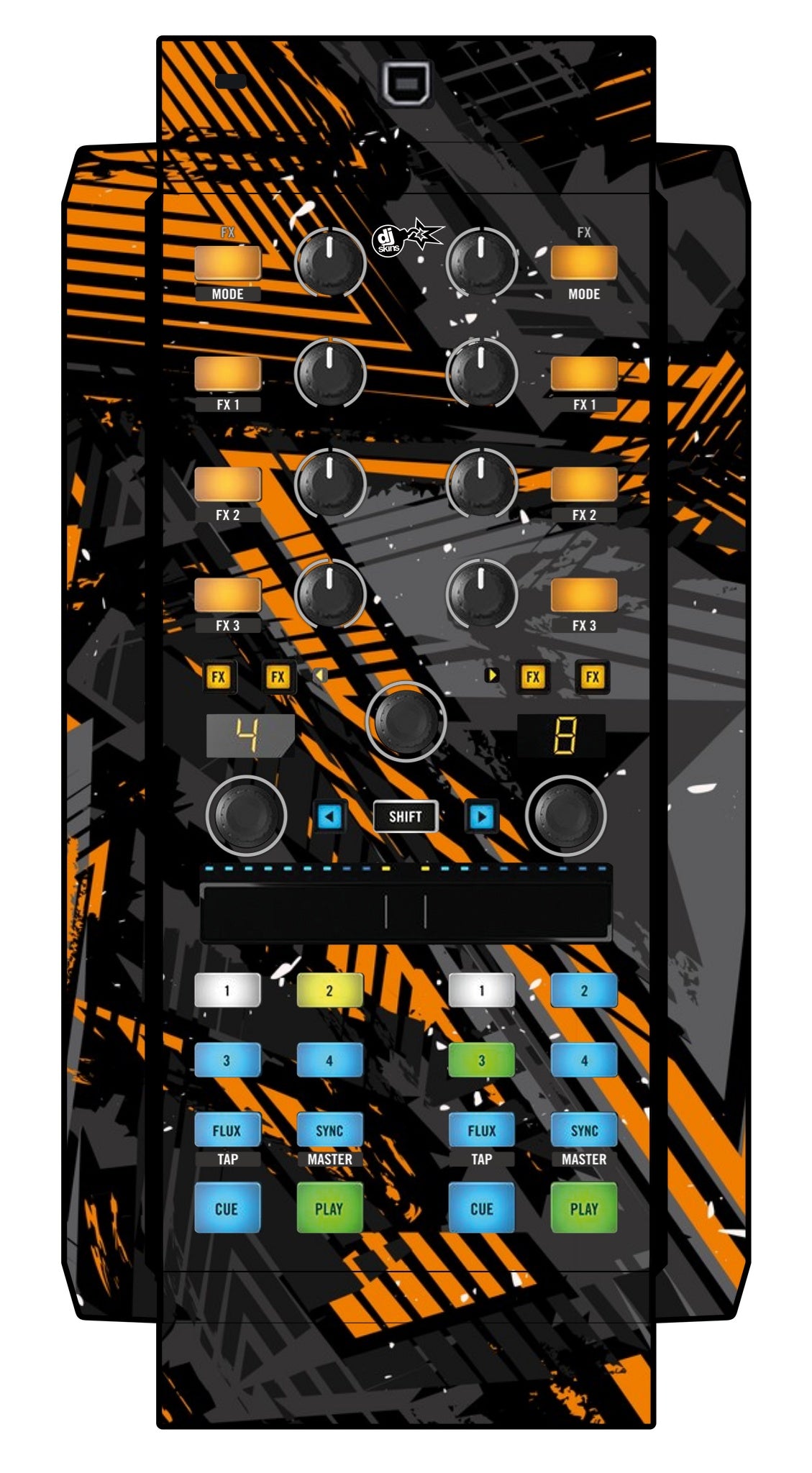 Native Instruments X1 MK2 Skin Ridge Orange