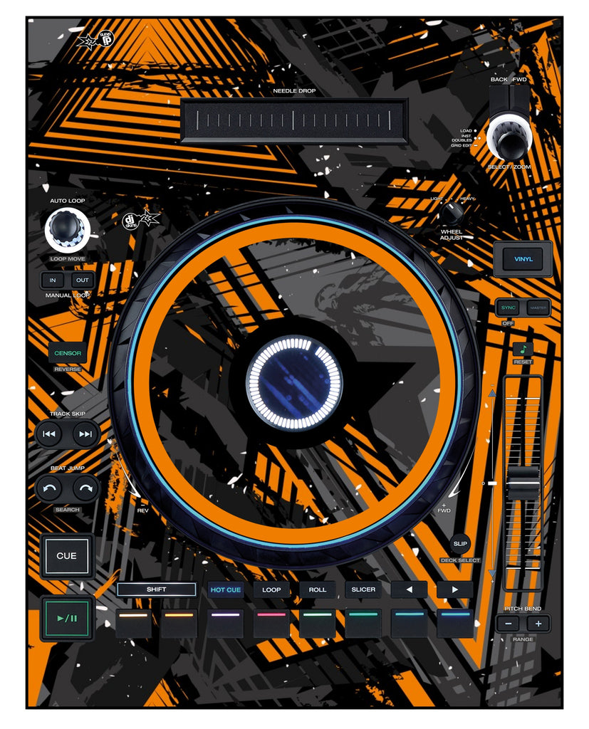 Denon DJ LC 6000 Skin Ridge Orange
