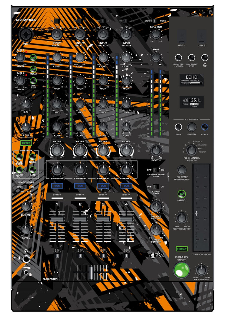 Denon DJ X 1850 Skin Ridge Orange