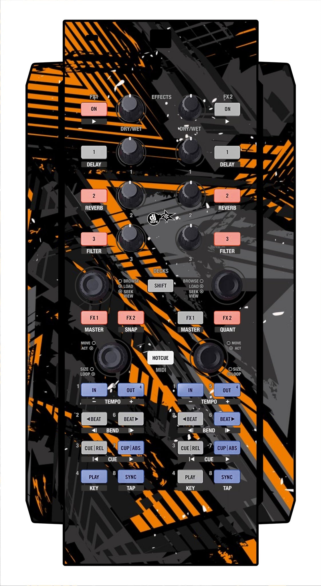 Native Instruments X1 Skin Ridge Orange