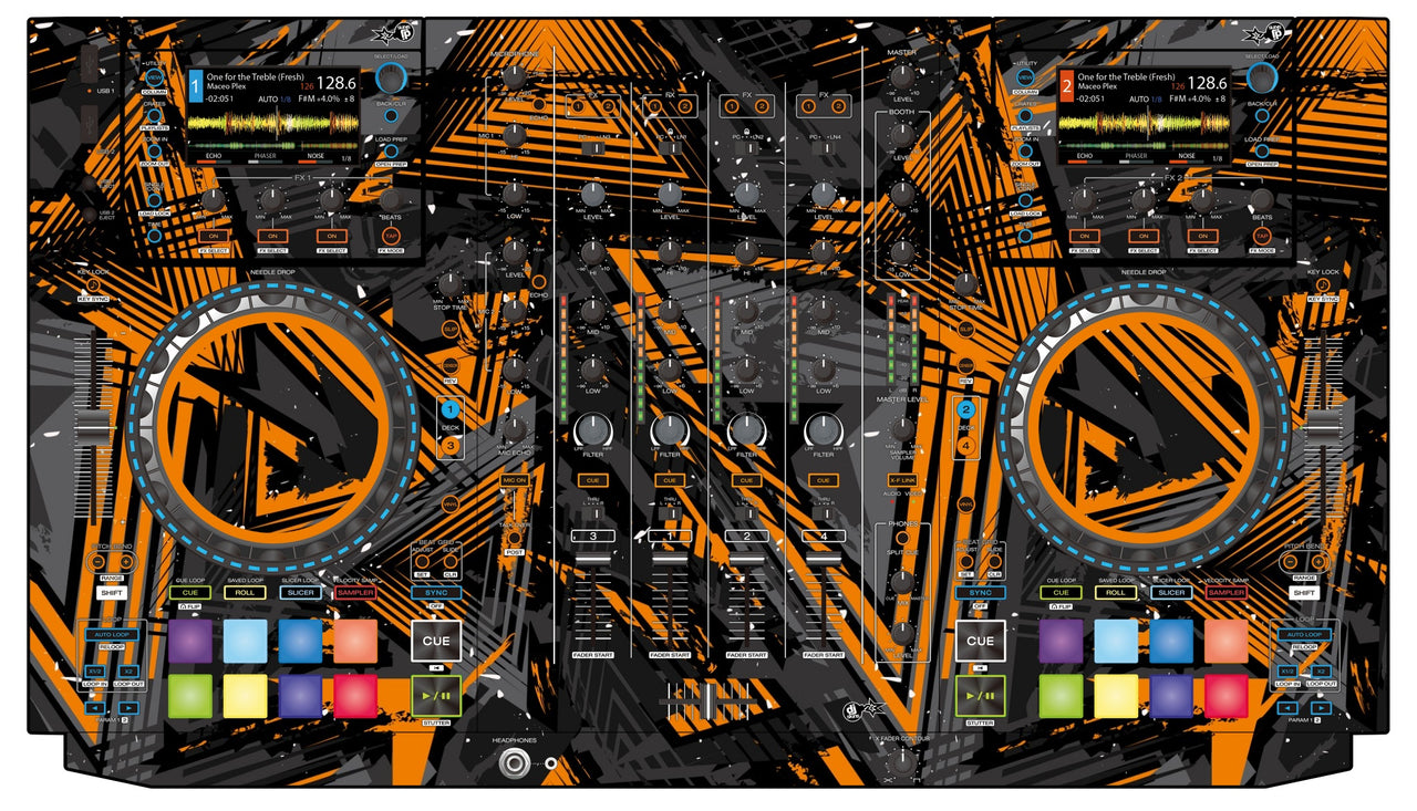 Denon DJ MCX 8000 Skin Ridge Orange