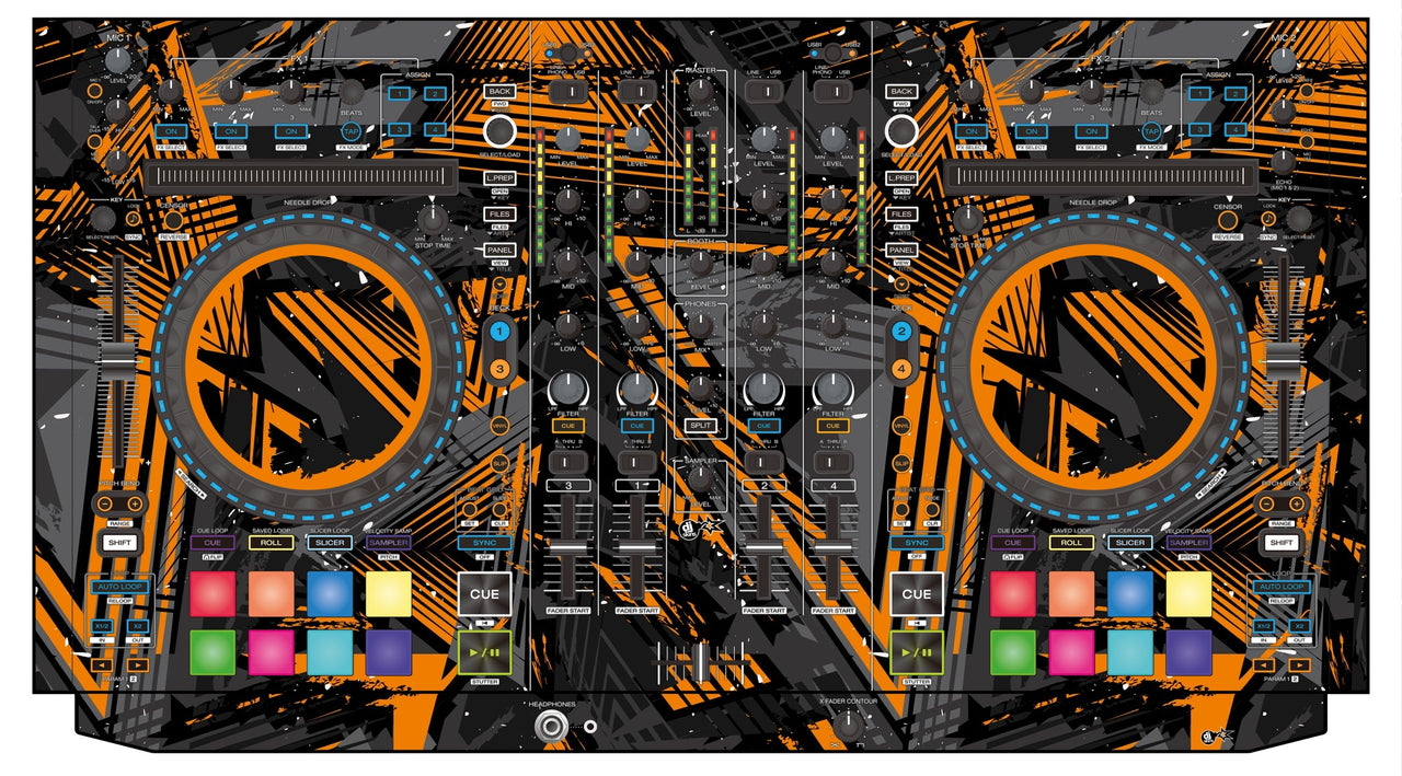 Denon DJ MC 7000 Skin Ridge Orange