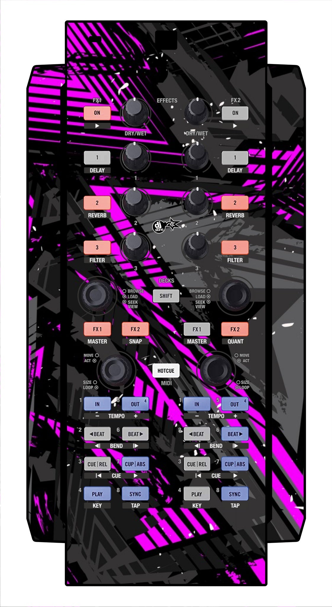 Native Instruments X1 Skin Ridge Pink