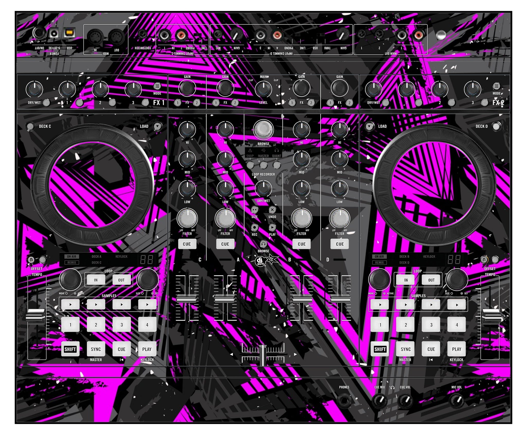 Native Instruments S4 MK1 Skin Ridge Pink