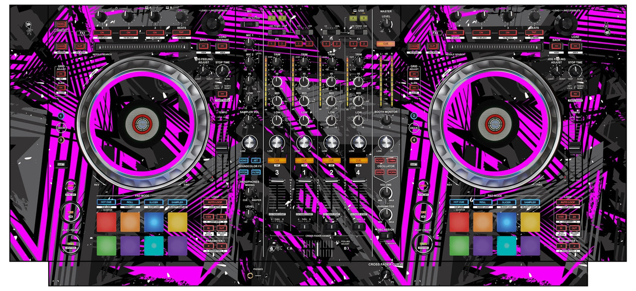 Pioneer DJ DDJ SZ Skin Ridge Pink