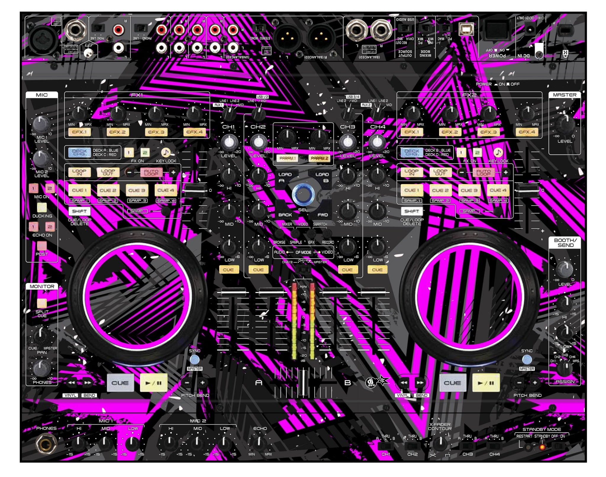 Denon DJ MC 6000 Skin Ridge Pink