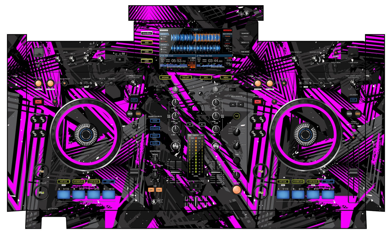 Pioneer DJ XDJ RX Skin Ridge Pink