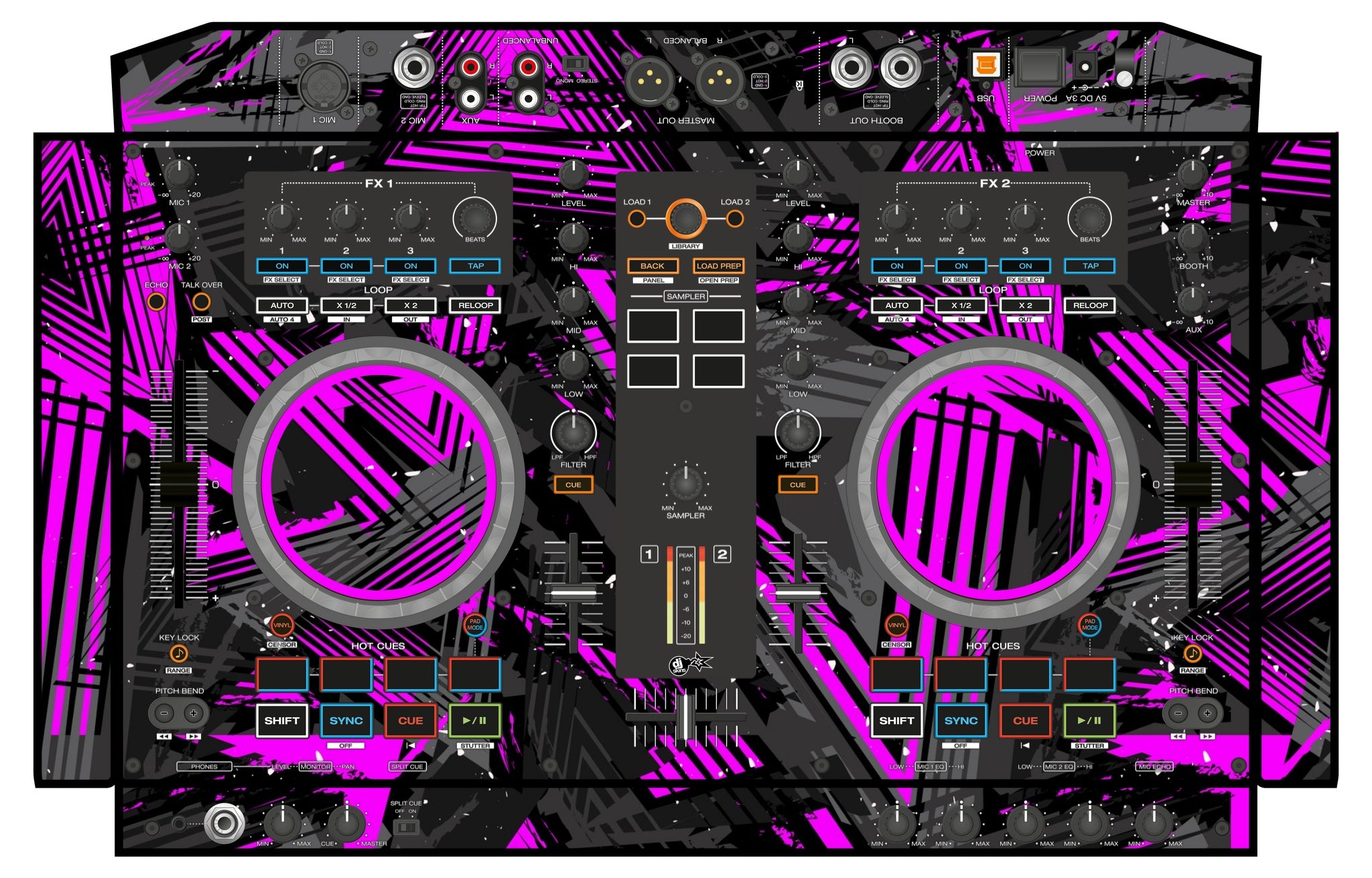 Denon DJ MC 4000 Skin Ridge Pink