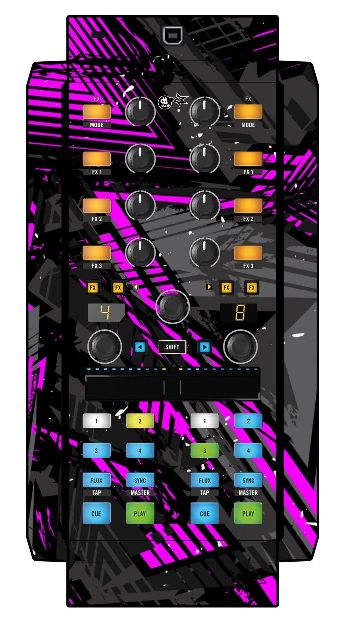 Native Instruments X1 MK2 Skin Ridge Pink