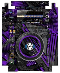 Pioneer DJ CDJ 3000 incl. SIDES Skin Ridge Purple