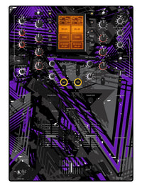 Pioneer DJ DJM 909 Skin Ridge Purple