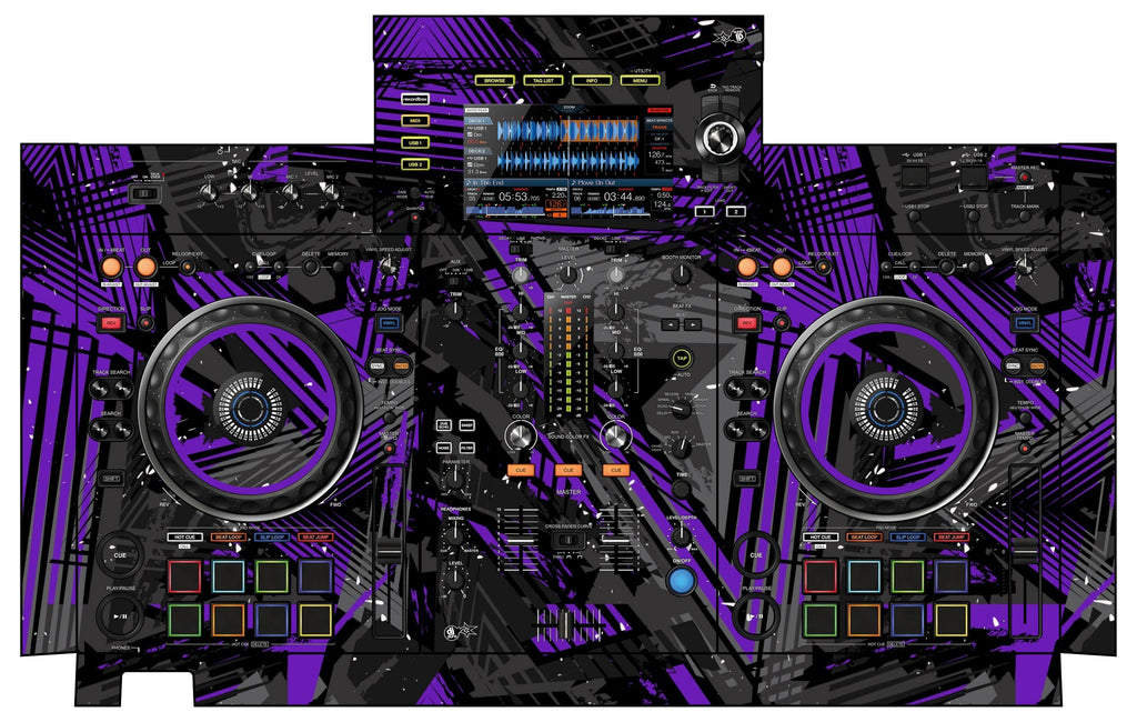 Pioneer DJ XDJ RX 2 Skin Ridge Purple