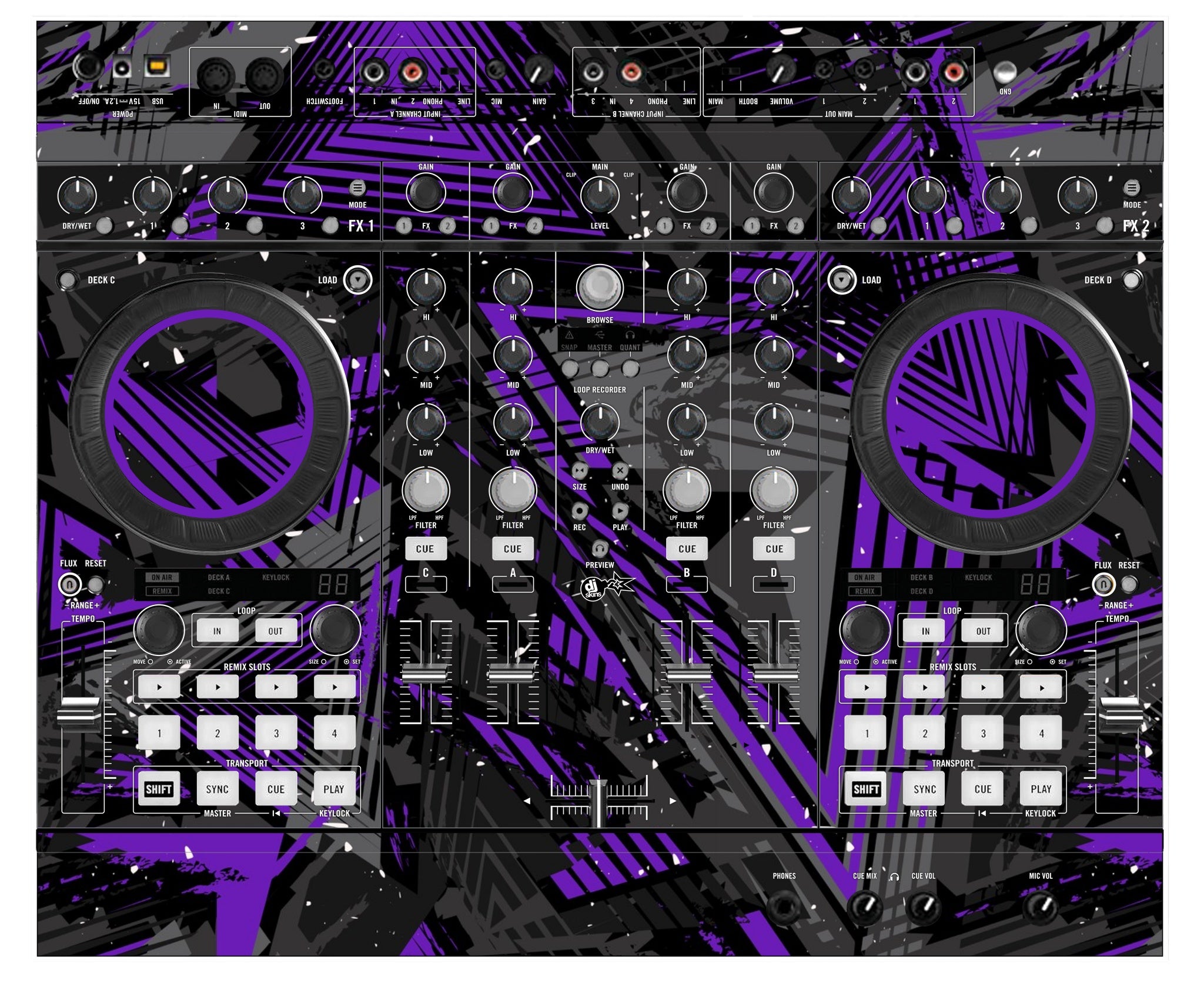 Native Instruments S4 MK2 Skin Ridge Purple