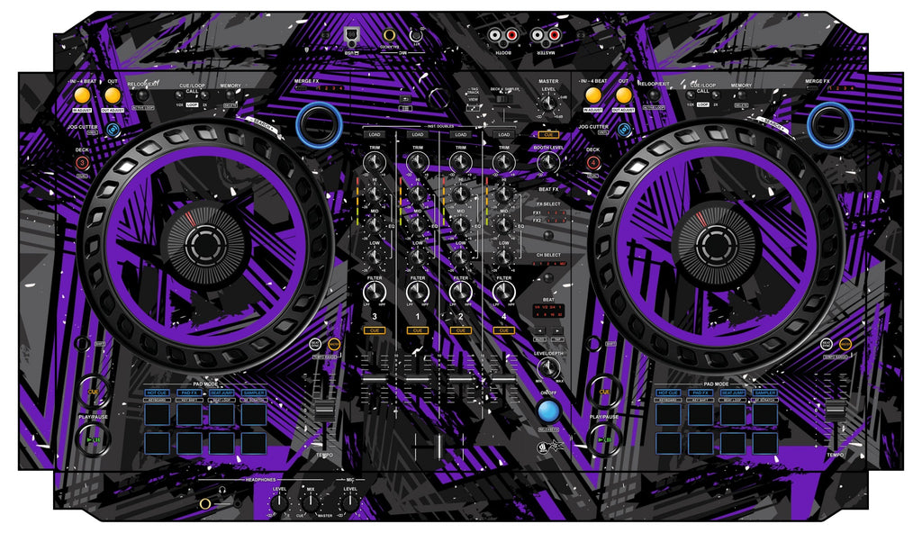 Pioneer DJ DDJ FLX6 Skin Ridge Purple