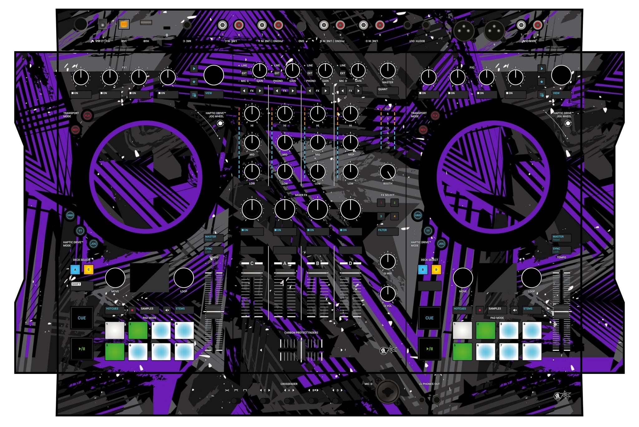 Native Instruments S4 MK3 Skin Ridge Purple