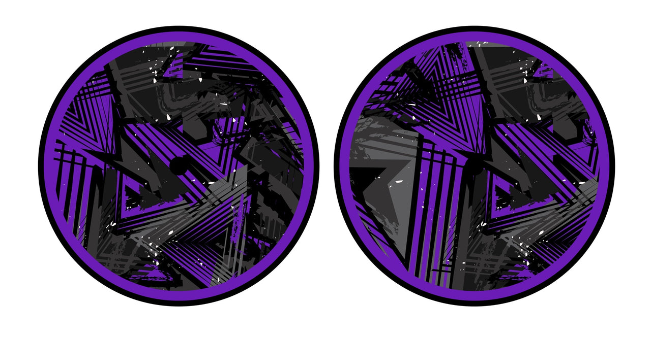 Universal Vinyl Labelsticker (10.2 cm - REGULAR) Skin Ridge Purple