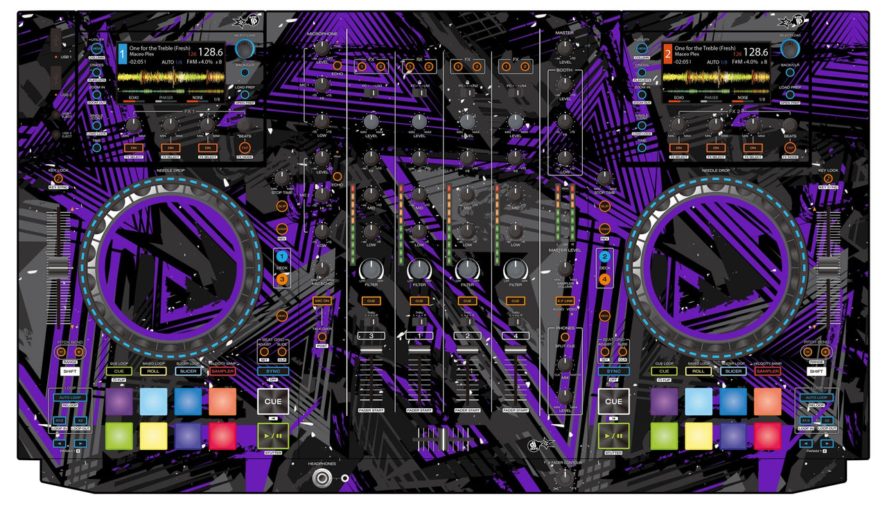Denon DJ MCX 8000 Skin Ridge Purple