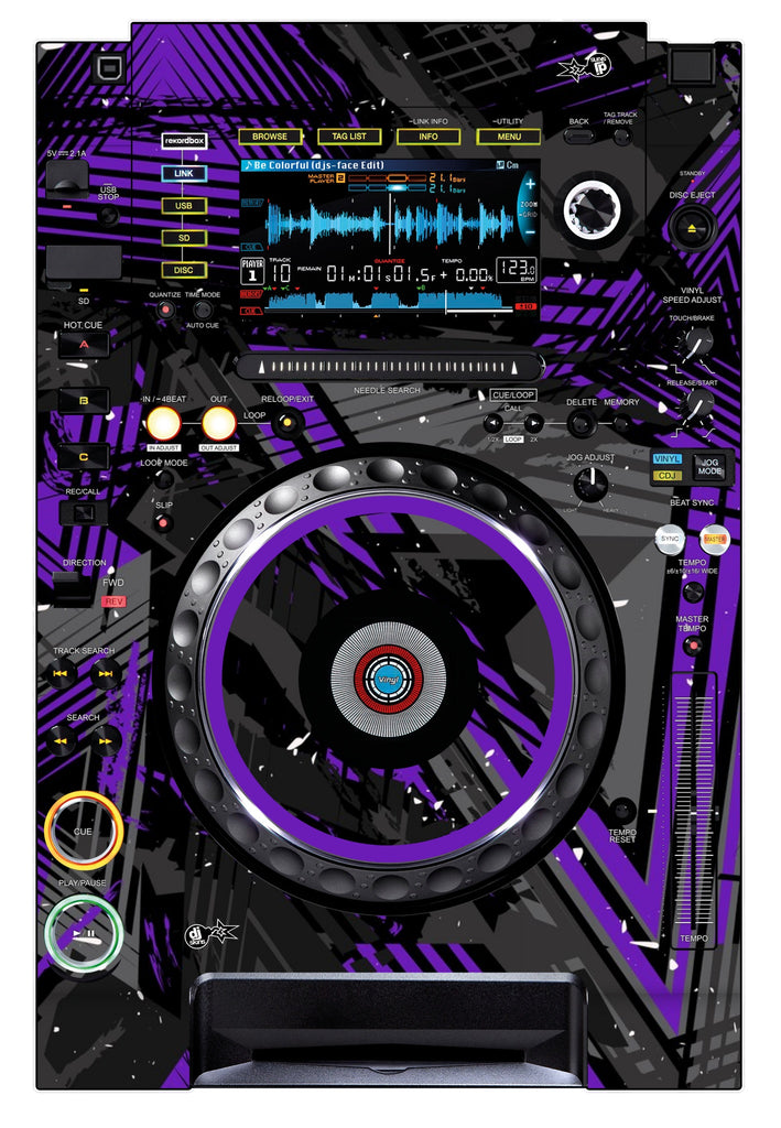 Pioneer DJ CDJ 2000 NEXUS Skin Ridge Purple