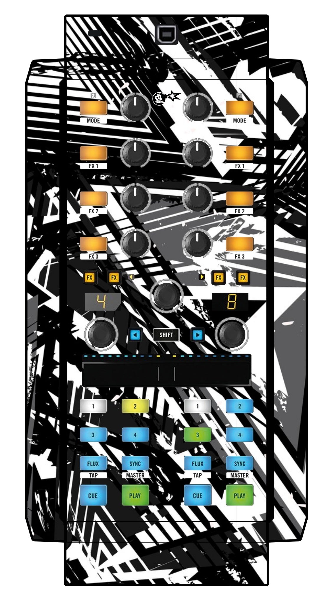 Native Instruments X1 MK2 Skin Ridge White