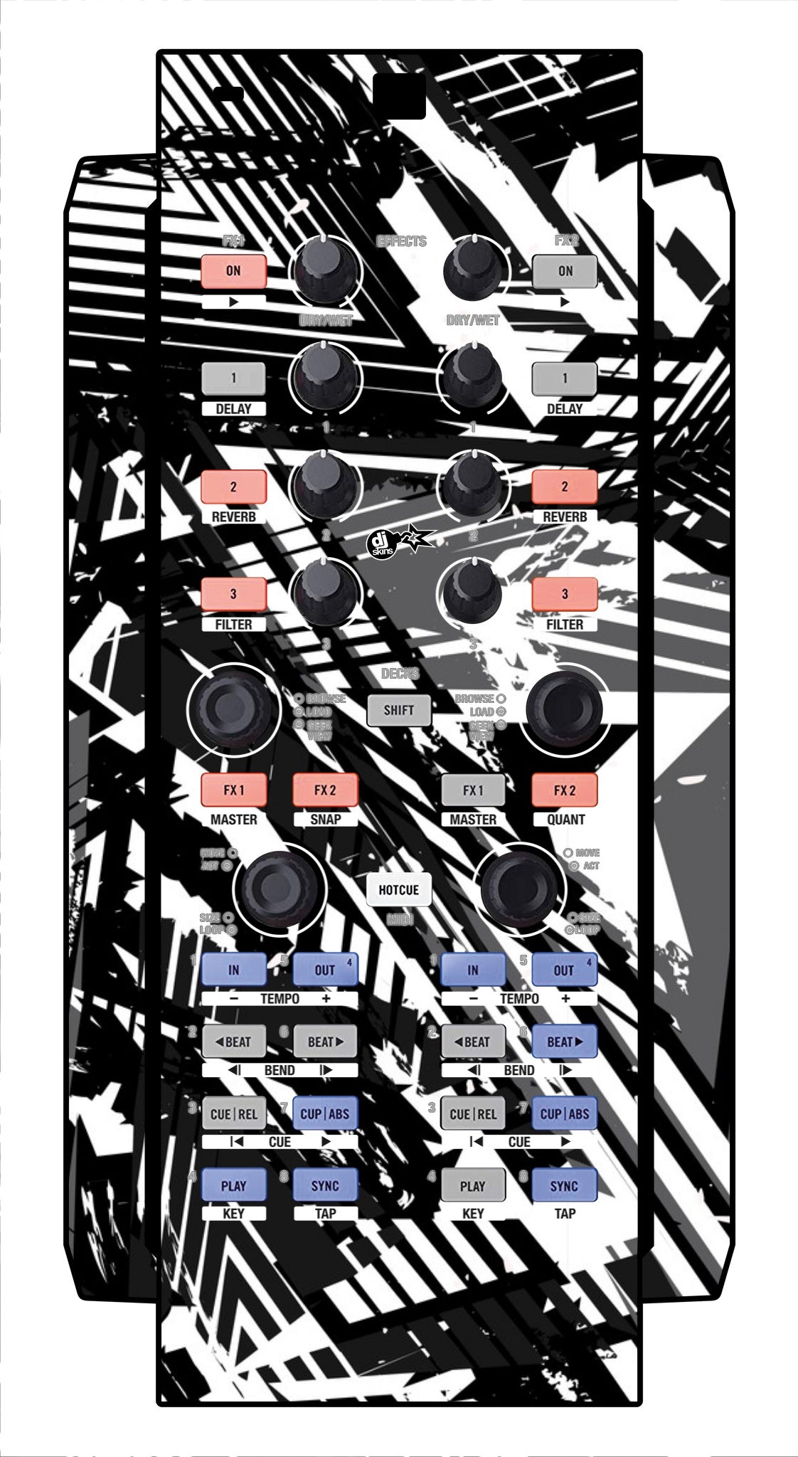 Native Instruments X1 Skin Ridge White