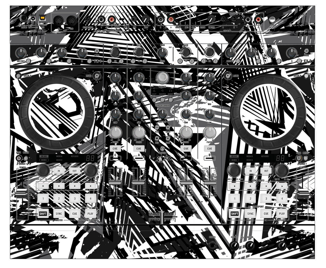 Native Instruments S4 MK2 Skin Ridge White