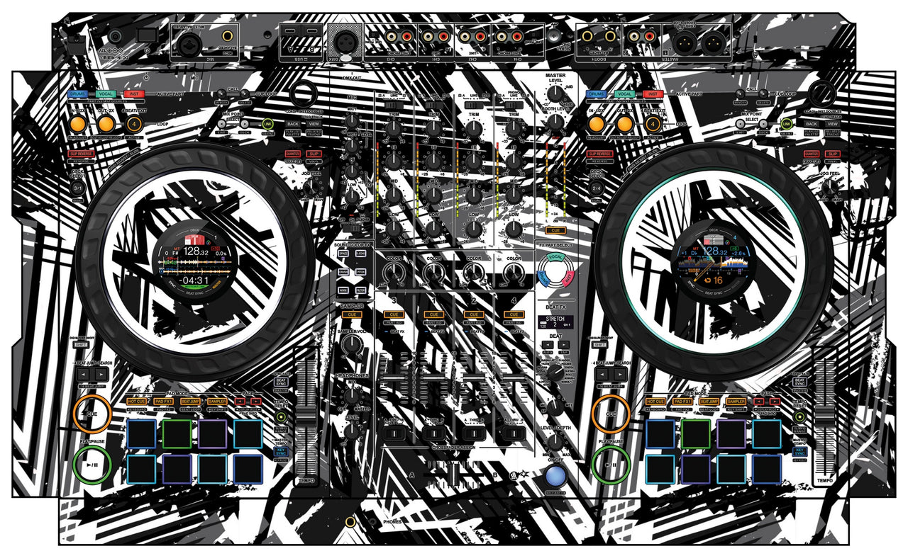 Pioneer DJ DDJ FLX10 Skin Ridge White