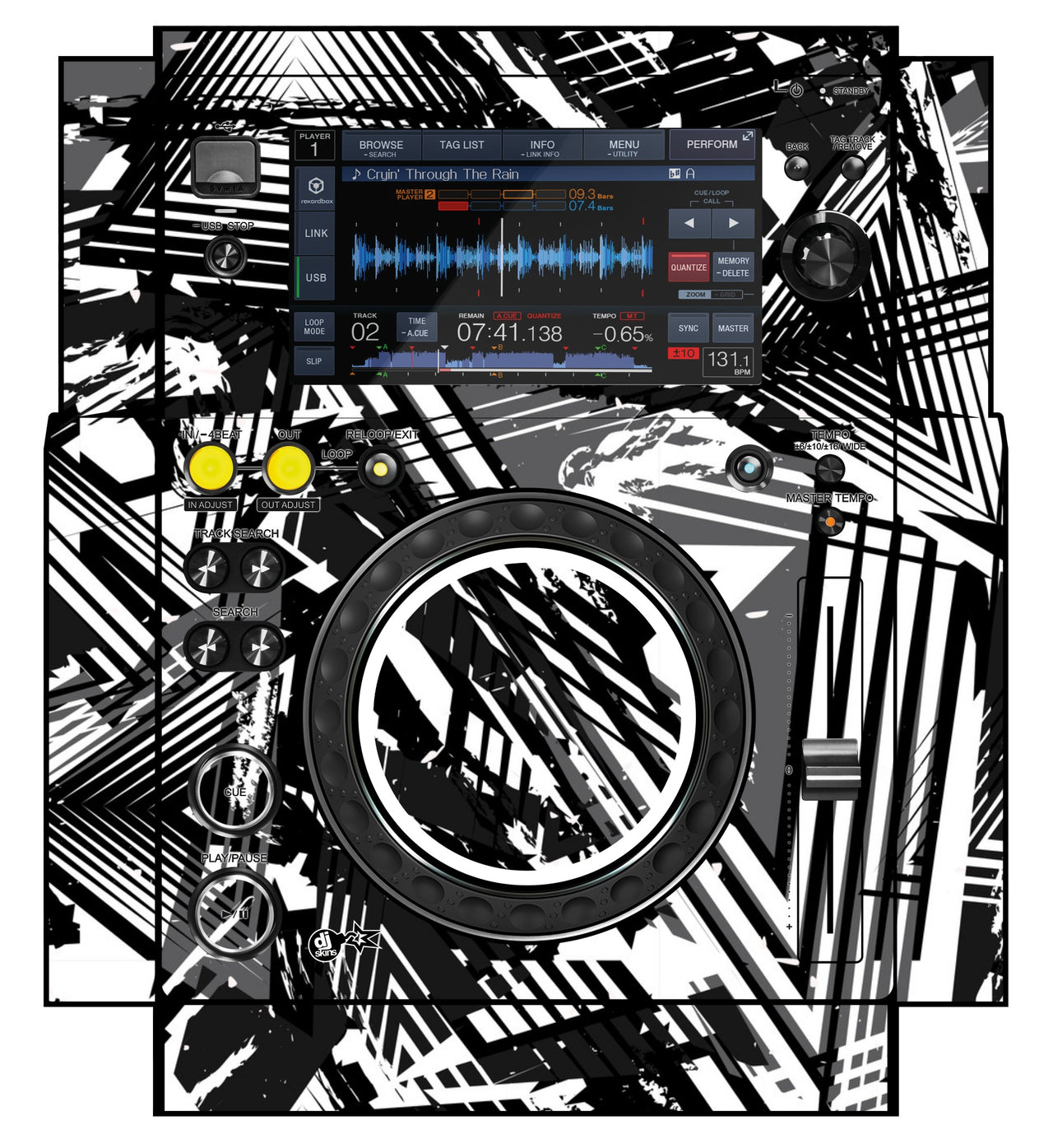 Pioneer DJ XDJ 700 Skin Ridge White