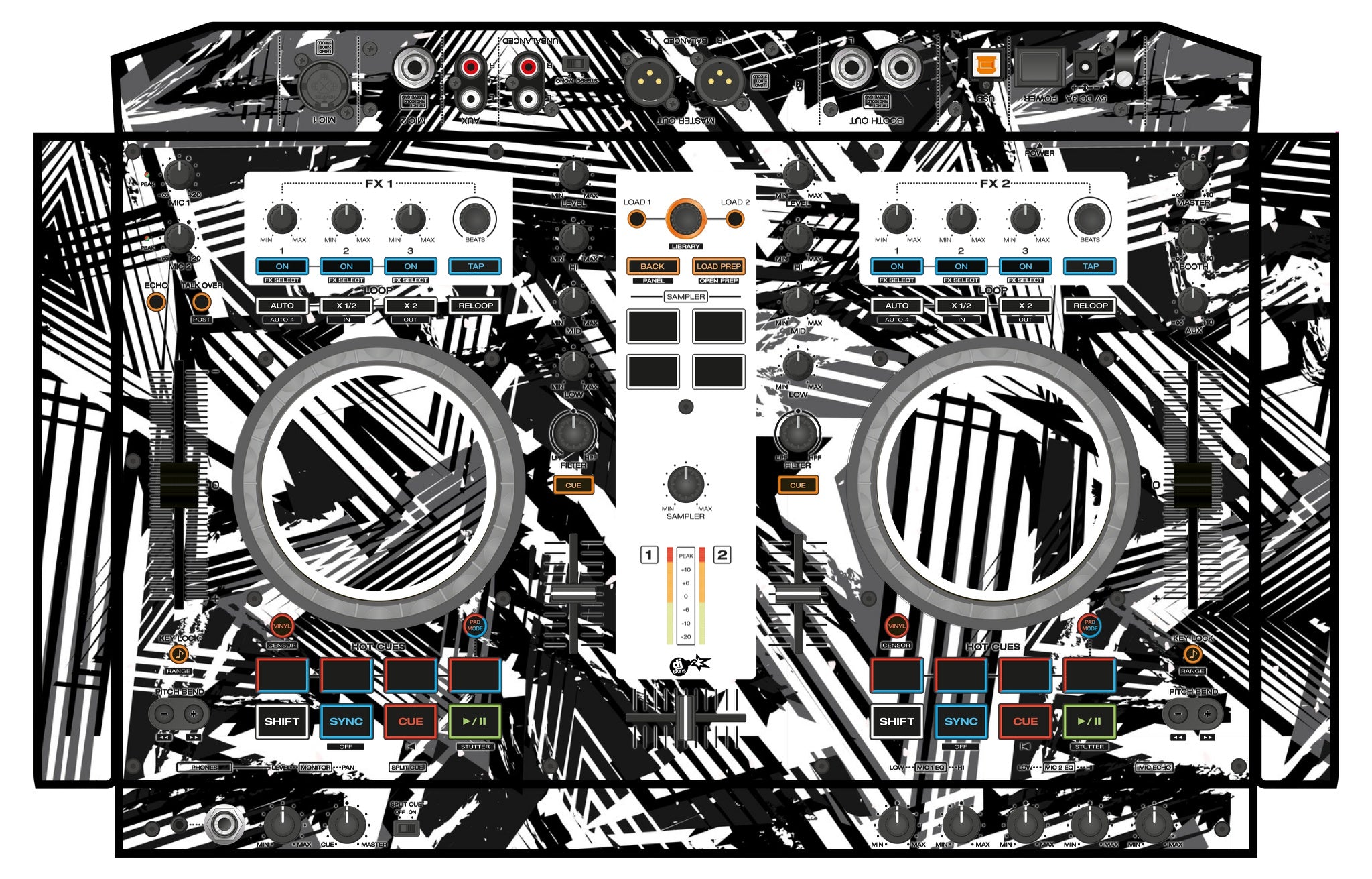 Denon DJ MC 4000 Skin Ridge White