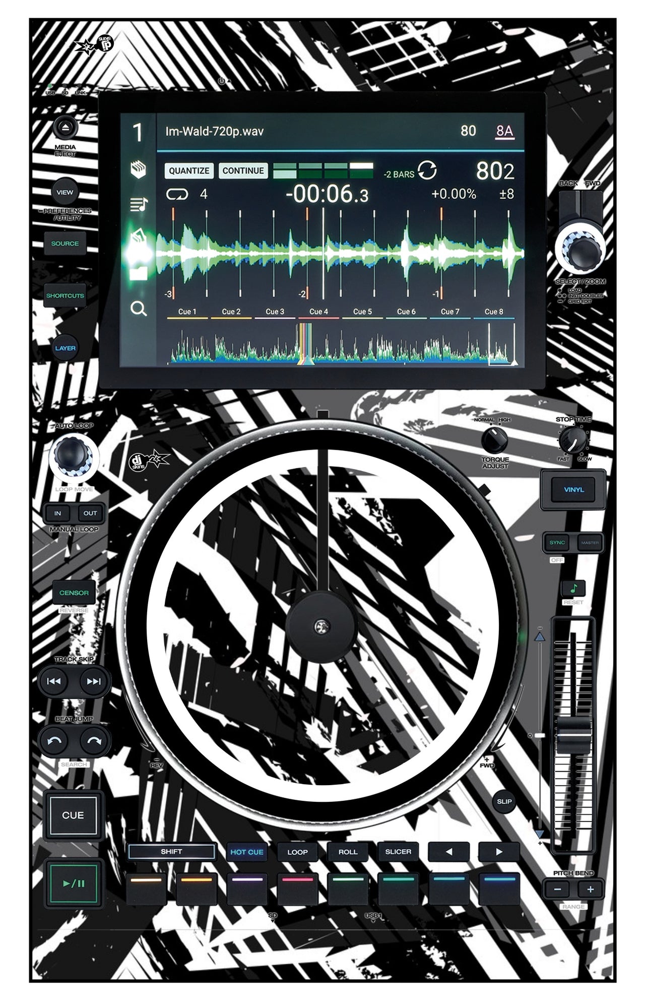 Denon DJ SC 6000 M Skin Ridge White