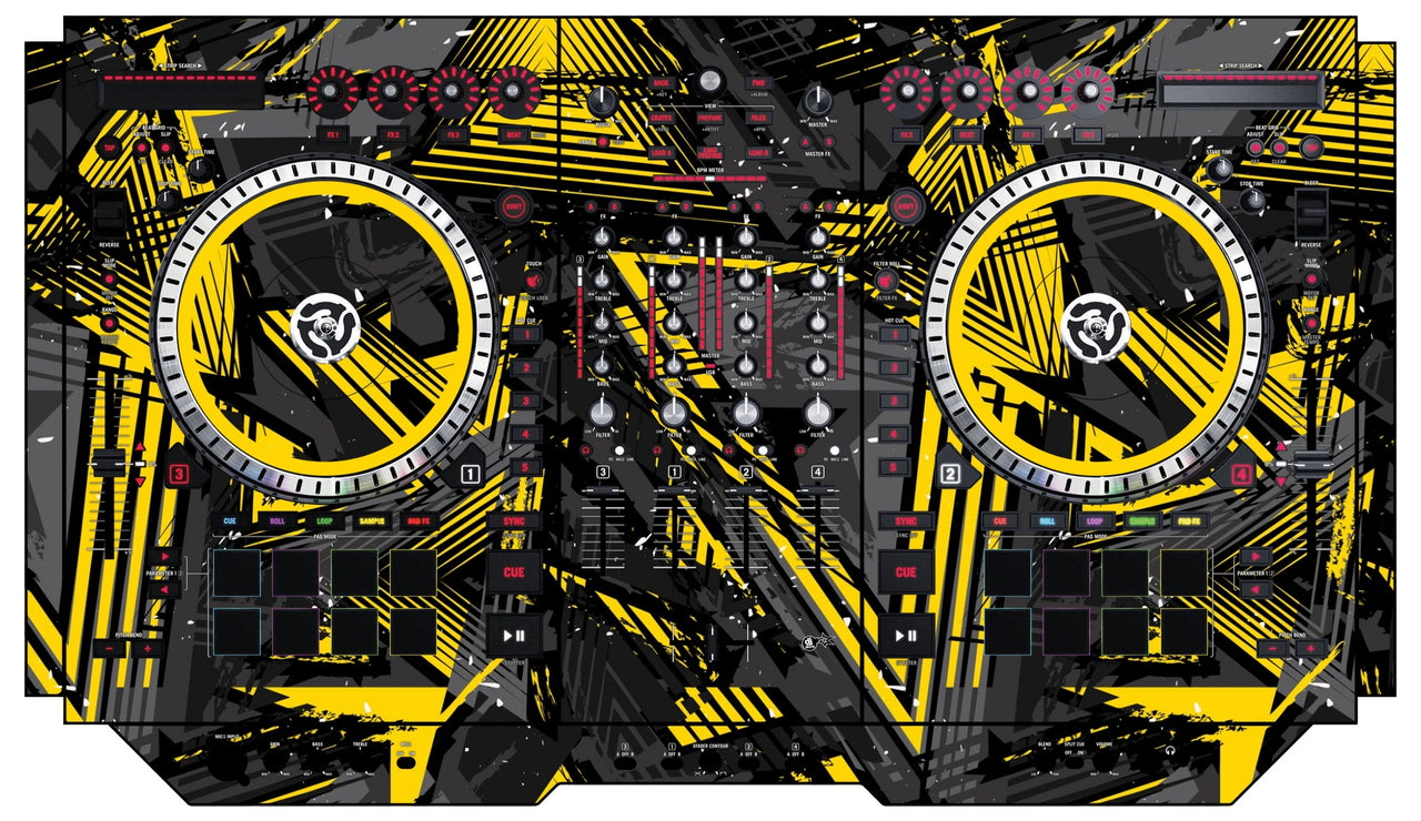 Numark NS 7 II Skin Ridge Yellow