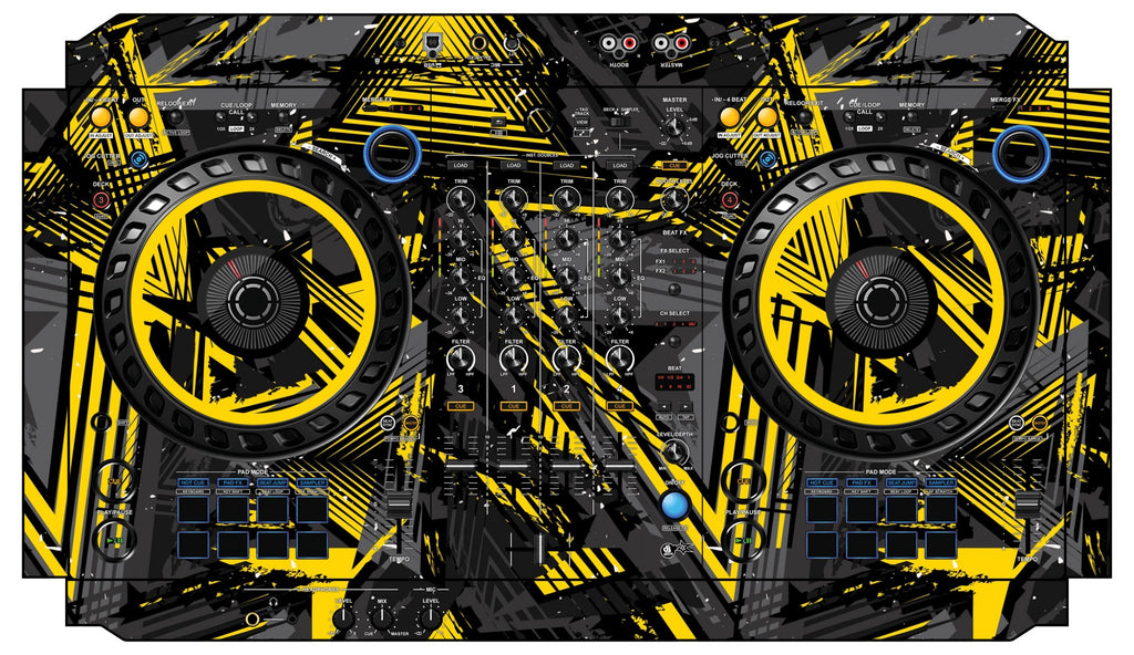 Pioneer DJ DDJ FLX6 Skin Ridge Yellow