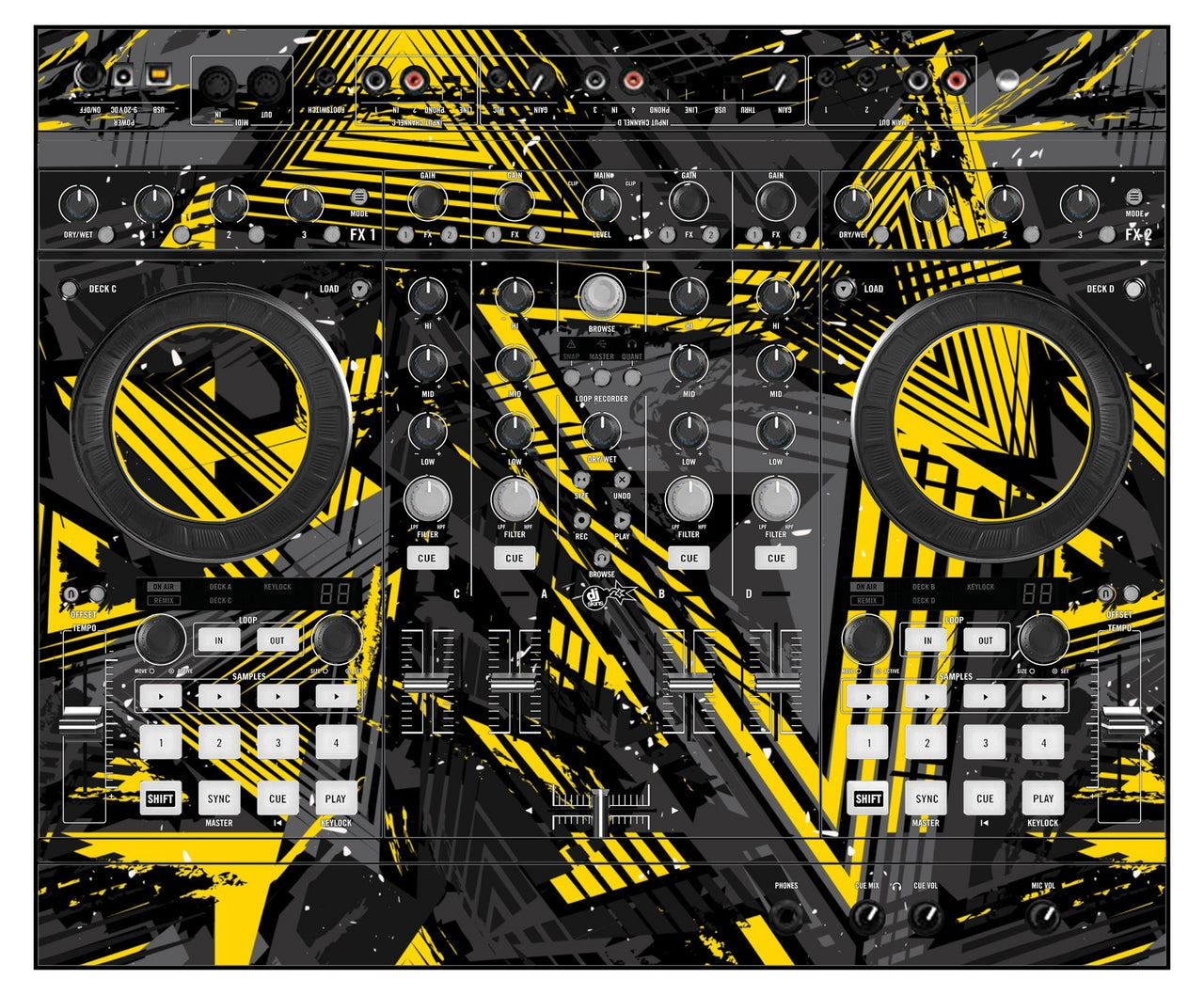Native Instruments S4 MK1 Skin Ridge Yellow