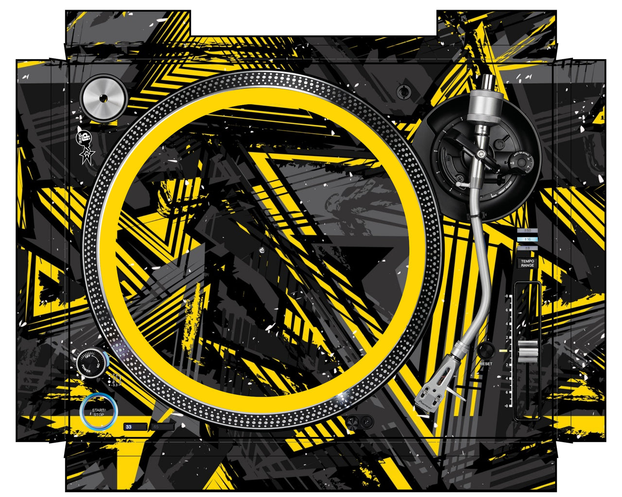 Pioneer DJ PLX 1000 Skin Ridge Yellow