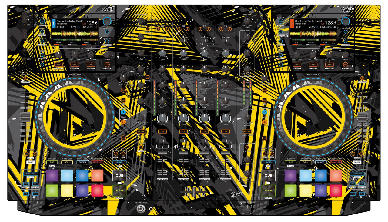 Denon DJ MCX 8000 Skin Ridge Yellow
