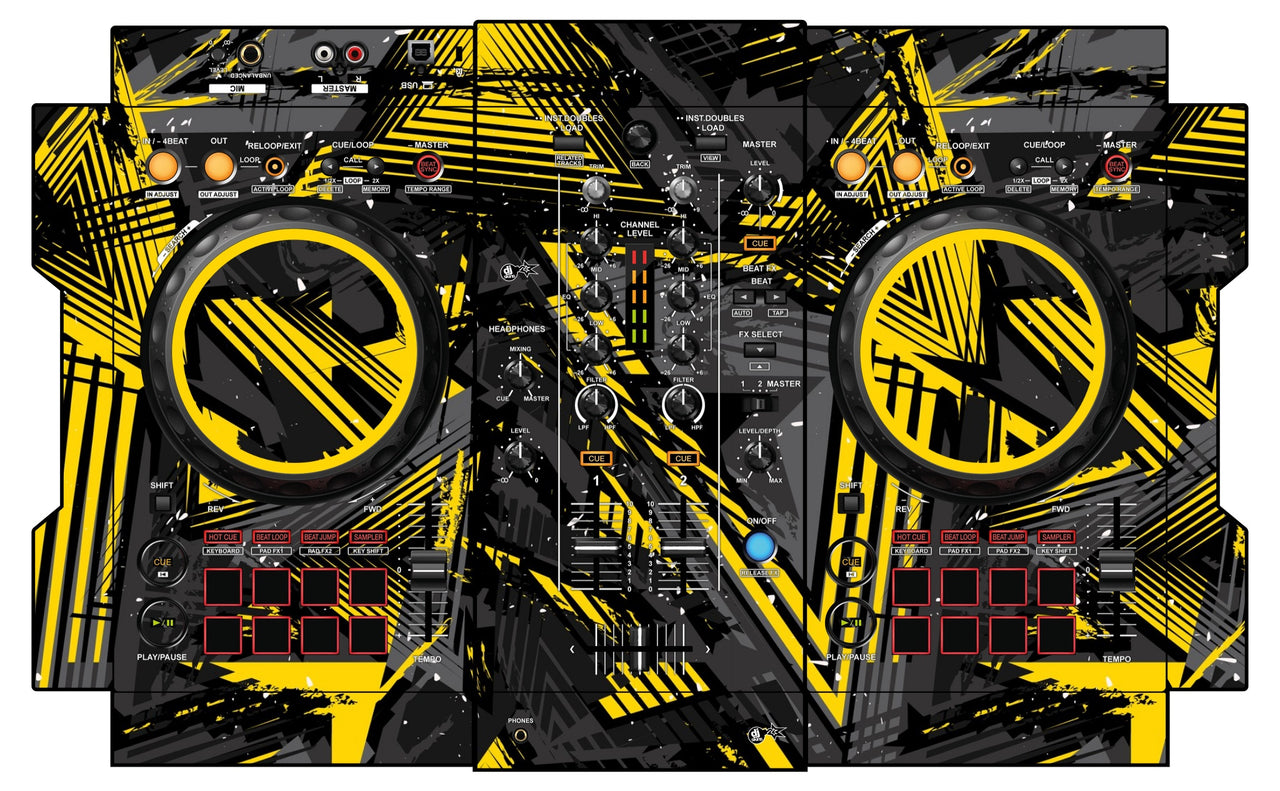 Pioneer DJ DDJ 400 Skin Ridge Yellow