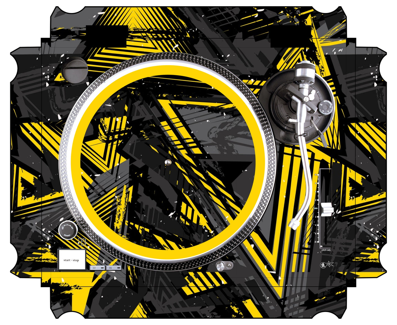 Technics 1200 / 1210 MK2 Skin Ridge Yellow