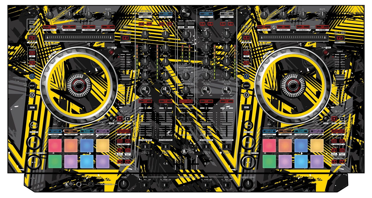 Pioneer DJ DDJ SX 2 Skin Ridge Yellow