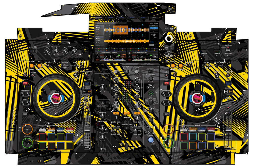 Pioneer DJ XDJ RX 3 Skin Ridge Yellow
