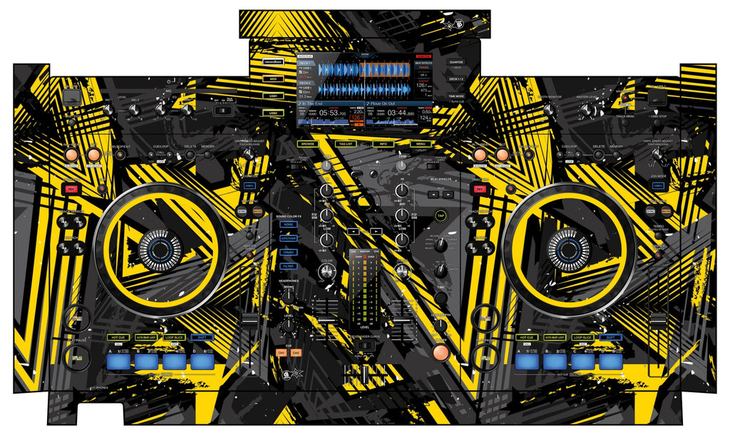 Pioneer DJ XDJ RX Skin Ridge Yellow