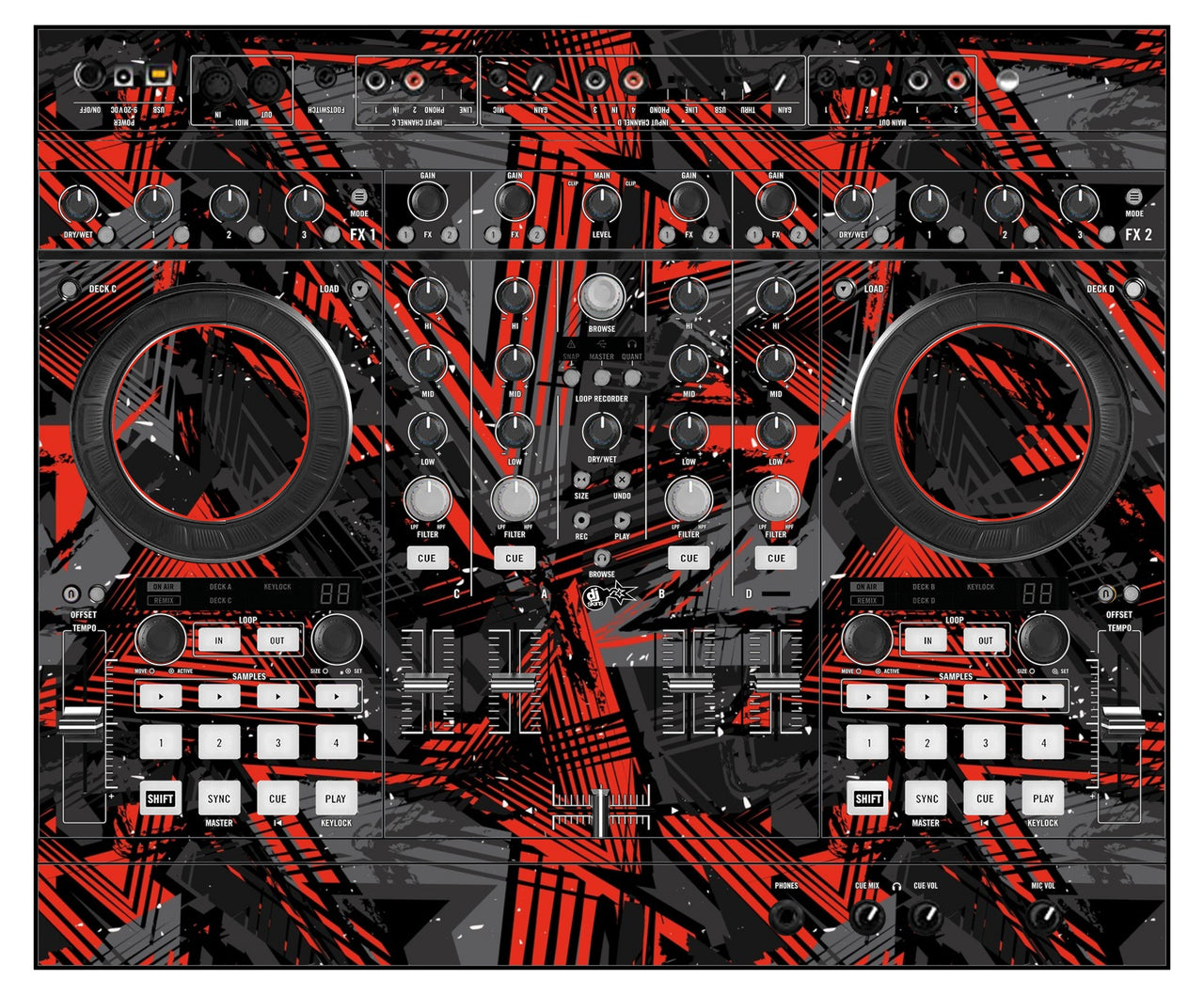 Native Instruments S4 MK1 Skin Ridge Red